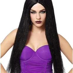 Long Black Witch Wig