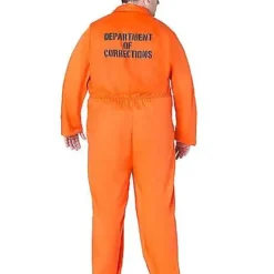 Adult Department Of Corrections Prisoner One Piece Costume -Spirit Spooky Store 00580803 d