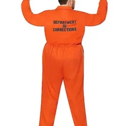 Adult Department Of Corrections Prisoner One Piece Costume -Spirit Spooky Store 00580803 f