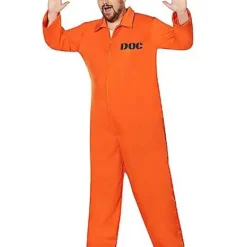 Adult Department Of Corrections Prisoner One Piece Costume -Spirit Spooky Store 00580803 g