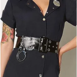 Adult In The Line Of Duty Cop Costume -Spirit Spooky Store 00658781 c