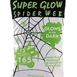 Glow In The Dark Spider Web Decoration