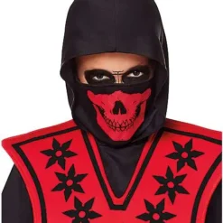 Kids Red Skull Ninja Costume -Spirit Spooky Store 01099522 c