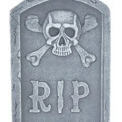 15 Inch Skull And Bones Tombstone