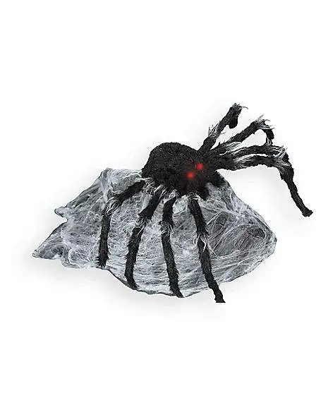 21 Inch LED Black Jumping Spider Animatronic 3 21 Inch LED Black Jumping Spider Animatronic - Image 3