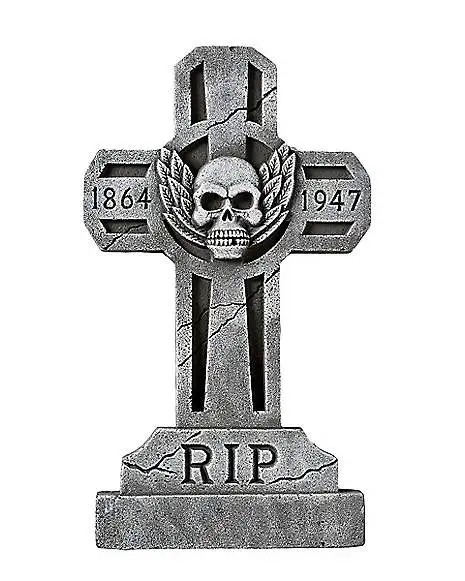 3 Ft Spooky Cross Tombstone 1 3 Ft Spooky Cross Tombstone