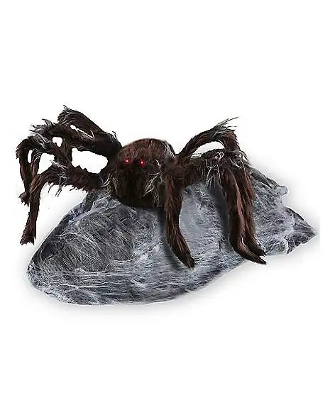 21 Inch LED Black Jumping Spider Animatronic 5 21 Inch LED Black Jumping Spider Animatronic - Image 5
