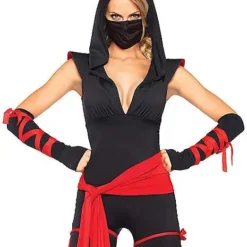Adult Deadly Ninja Jumpsuit Costume -Spirit Spooky Store 01256981 f