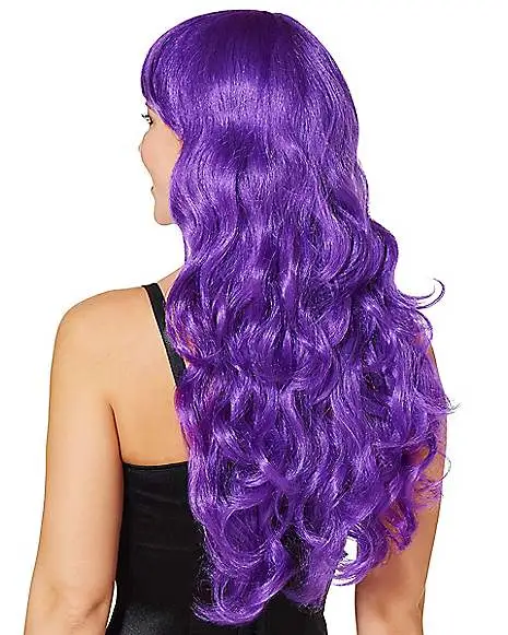 Purple Curls Wig 2 Purple Curls Wig - Image 2
