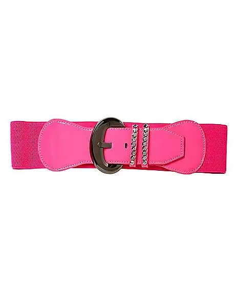 '80s Neon Pink Belt 2 '80s Neon Pink Belt - Image 2