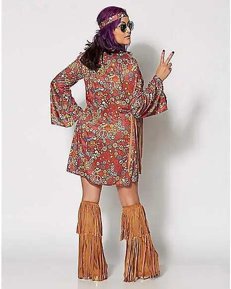 Adult Peace And Love Hippie Costume 5 Adult Peace And Love Hippie Costume - Image 5