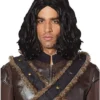 Black Medieval Wig