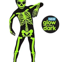 Kids Glow In The Dark Skeleton Morphsuit Costume
