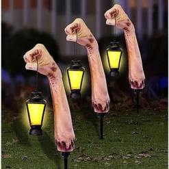 LED Zombie Arm Pathway Markers 3 Pack
