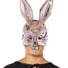 Metallic Pink Bunny Half Mask