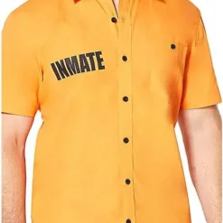Arkham Inmate Work Shirt - Suicide Squad -Spirit Spooky Store 01324516 c