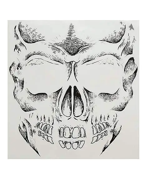 Skeleton Face Tattoo 2 Skeleton Face Tattoo - Image 2