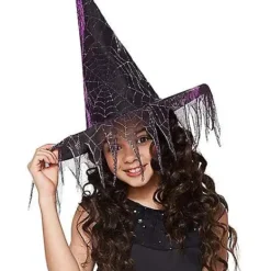 Girls Glitter Witch Hat