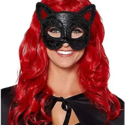 Black Cat Party Eye Mask