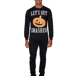 Let's Get Smashed Long Sleeve T Shirt -Spirit Spooky Store 01353580 d
