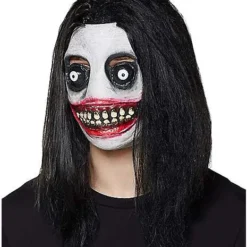 Demented Grinning Killer Half Mask -Spirit Spooky Store 01358357 c