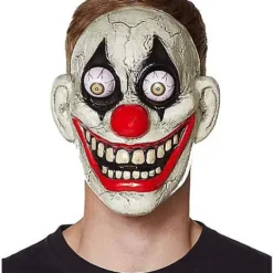 Googly Eye Clown Half Mask