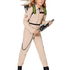 Kids Ghostbusters Girls One Piece Costume With Proton Pack - Ghostbust