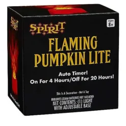 Flaming Pumpkin Lite -Spirit Spooky Store 01369958 c