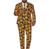 Adult Jack-O-Lantern Plus Size Suit