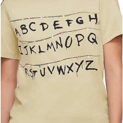 Adult Alphabet Wall T Shirt - Stranger Things -Spirit Spooky Store 01381979 c