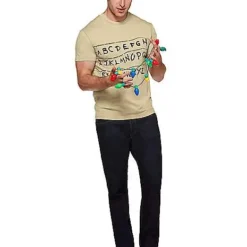 Adult Alphabet Wall T Shirt - Stranger Things -Spirit Spooky Store 01381979 e