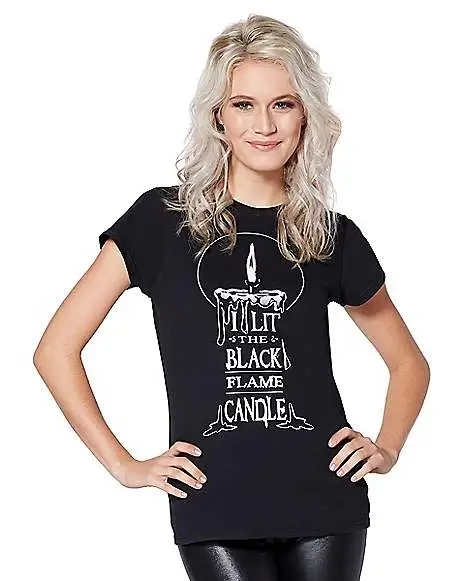 Black Flame T Shirt - Hocus Pocus 1 Black Flame T Shirt - Hocus Pocus