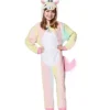 Kids Rainbow Unicorn One-Piece Costume
