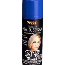 Blue Glitter Hairspray