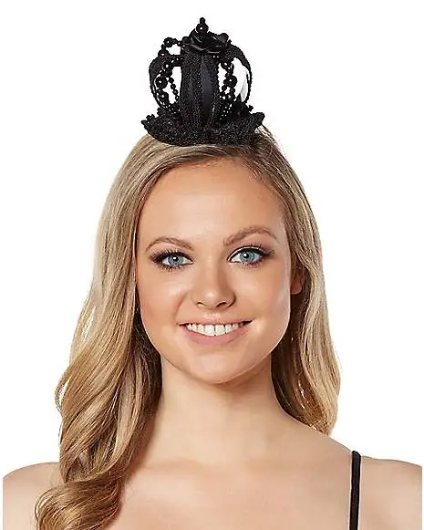 Black Queen Crown Fascinator 1 Black Queen Crown Fascinator