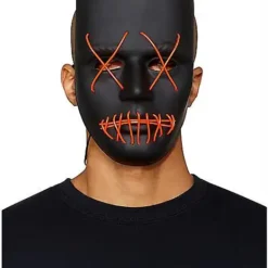 Light Up EL Wire X Eyes Mask