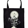 Black Flame Candle Tote Bag - Hocus Pocus