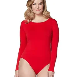 Long Sleeve Red Bodysuit -Spirit Spooky Store 01394188 a