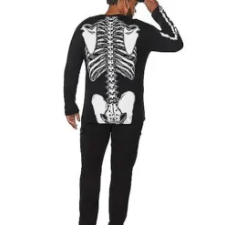 Long Sleeve Skeleton T Shirt -Spirit Spooky Store 01395417 b