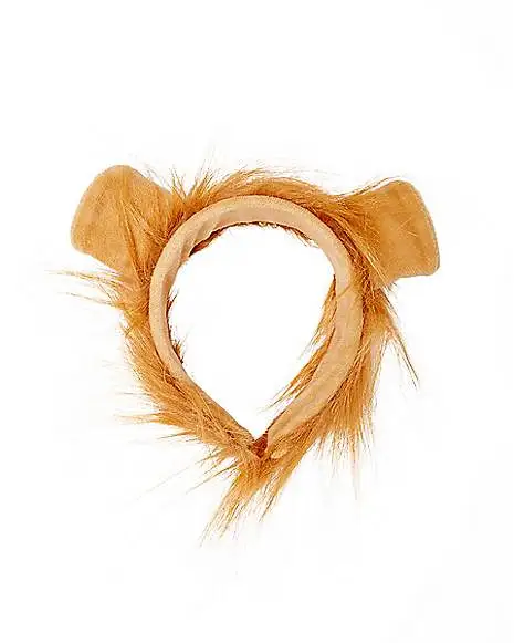 Faux Fur Lion Ear Headband 2 Faux Fur Lion Ear Headband - Image 2
