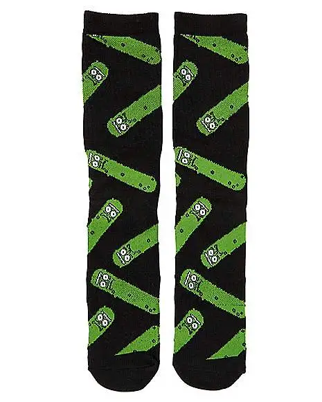Pickle Rick Crew Socks - Rick And Morty 1 Pickle Rick Crew Socks - Rick And Morty