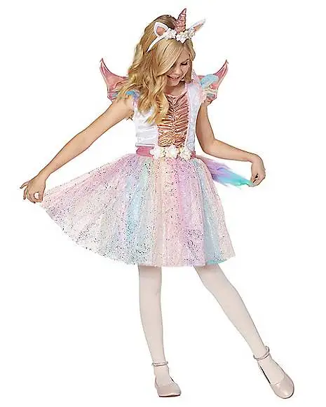 Kids Rosy Unicorn Costume 1 Kids Rosy Unicorn Costume