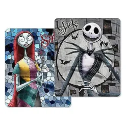 Jack And Sally Reversible Fleece Blanket - The Nightmare Before Christ 6 Jack And Sally Reversible Fleece Blanket - The Nightmare Before Christ -Spirit Spooky Store 01414473 c