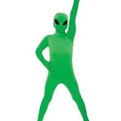 Kids Green Alien Skin Suit Costume