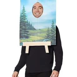 Adult Bob Ross Painting Costume - Firefly -Spirit Spooky Store 01417989 b
