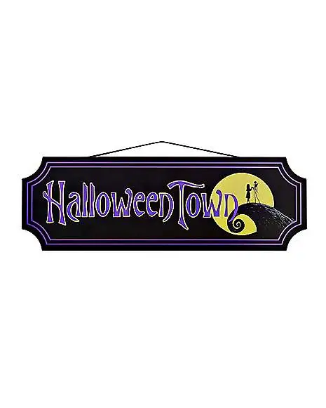 Halloween Town Sign - The Nightmare Before Christmas 1 Halloween Town Sign - The Nightmare Before Christmas