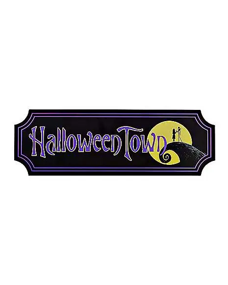 Halloween Town Sign - The Nightmare Before Christmas 2 Halloween Town Sign - The Nightmare Before Christmas - Image 2