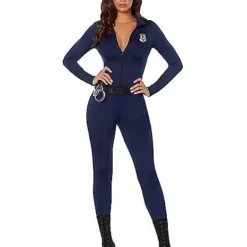 Adult Police Officer Catsuit Costume