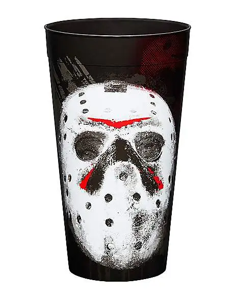 Jason Voorhees Mask Plastic Cup - Friday The 13th 1 Jason Voorhees Mask Plastic Cup - Friday The 13th