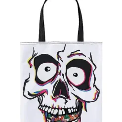 Skull Candy Window Tote Bag